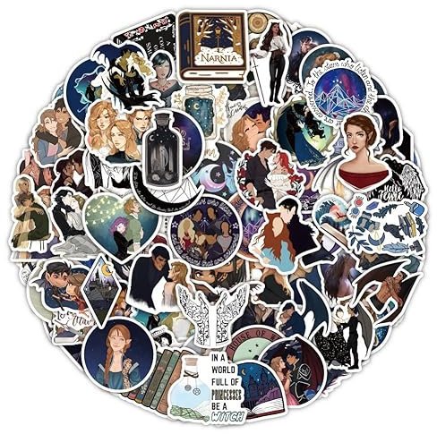 LYLSDSB Acotar Aufkleber 100 Stück Wasserdicht Merchandise Sticker für Wasserflaschen Skateboard Laptop Auto Fahrrad Scrapbook Gepäck Motorrad,Funny Vinyl Aufkleber für Teenager Kinder Mädchen