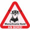Indigos UG - Auto Aufkleber - Namensaufkleber Hund 15 cm - Chihuahua - Sticker selbst gestalten mit Name & Wunschtext - personalisiert selbstklebend - Motorrad - LKW - Heckscheibenaufkleber