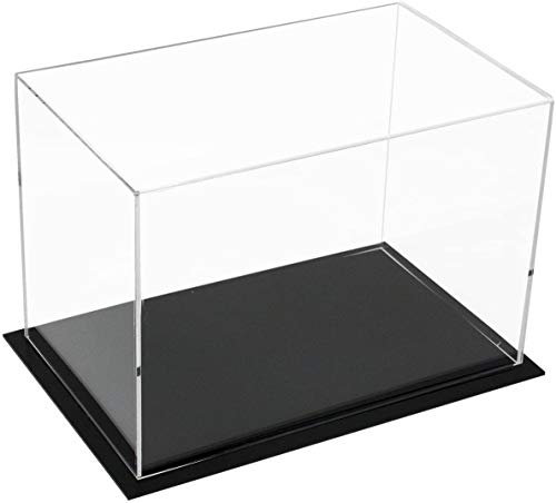 WANLIAN Transparente Acryl-Vitrine zum Zusammenbauen, Würfel-Organizer, Ständer, staubdichter Schutz, Vitrine für Actionfiguren, Spielzeug, Sammlerstücke (25 x 15 x 18 cm)