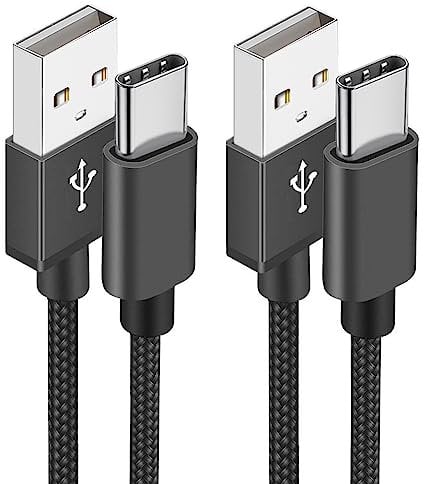 Cavo USB C, Cavo USB Tipo C [2Pezzi 1Metri] Cavetto Caricatore Ricarica Rapida 3A Filo Caricabatterie Type-C Carica per Samsung S21 S22 S23 S20 A12 A21s A33 A53 A54 iPhone 15 16,Google Pixel,Xiaomi