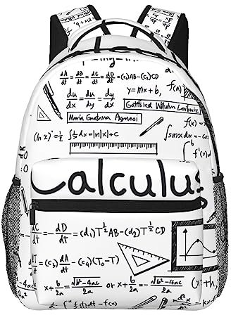 IUBBKI Mathematik Geometrie Geek Calculus Casual Rucksack Leichte Reise Daypack Laptop Rucksack Für Damen Herren, Siehe Abbildung, One size