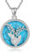 ONEFINITY Lily of the Valley Necklace 925 Sterling Silver Lily Flower Pendant Necklace for Women Girls