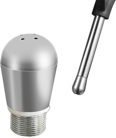 APOMOONS Dampfdüse für Kaffeemaschine, Dampfdüse Zubehör Universal Edelstahl Düse Ersatz, Dampfdüse for Sage Breville Barista Express, Barista Pro, Duo-Temp, BES 810/840/870/878-4 Löcher (8.2mm)