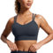 CRZ YOGA Aux Femmes Butterluxe Palangre Soutien-Gorge de Sport Crise Croix Tasse Moulée Yoga Recadrer Haut True Navy M