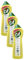 Cif Lemon Cream Cleaner multipurpose surface cleaner with 100% natural cleaning particles removes 100% of the toughest dirt 750 ml (Pack of 3)