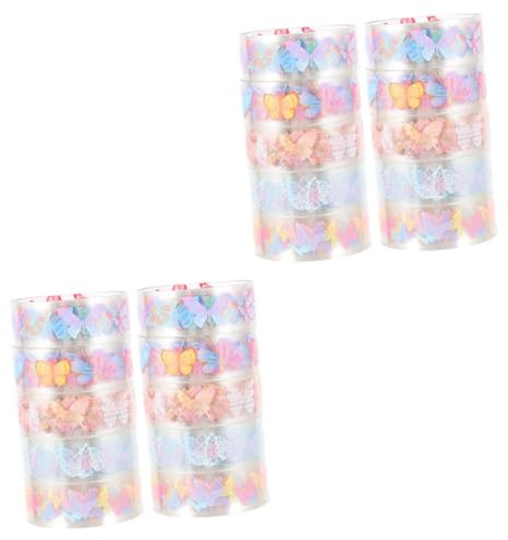 EXCEART 20rollen Dekorative Pet Washi Tapes Für Scrapbooking Und Handlettering Kreative Klebebänder Bunten Designs Für Journaling Und Bastelprojekte