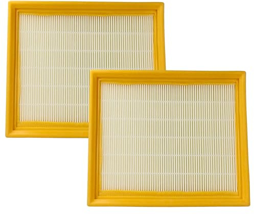 vhbw 2x Staubsaugerfilter kompatibel mit Lidl Parkside Performance PPWD 30 B2 Staubsauger - HEPA-Filter Gelb Weiß