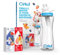 Cirkul 22oz. BPA-Free Plastic Water Bottle Starter Kit with Blue Lid, 2 Flavor Cartridges (1 LifeSip Fruit Punch, 1 FitSip Mixed Berry) Zero Calories and No Sugar