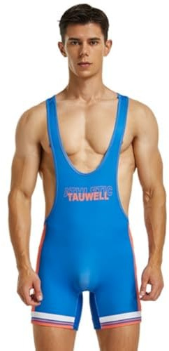 Wayonge Justaucorps de lutte athlétique pour homme pour la lutte active ou l'entraînement Combinaison sans manches Body de sport sans manches pour homme, XXL