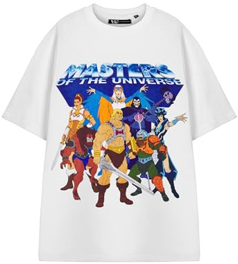 Masters of the Universe Mens T-Shirt | Adults Short Sleeve Graphic Tee Options | Sword & Planet Cartoon Series Apparel
