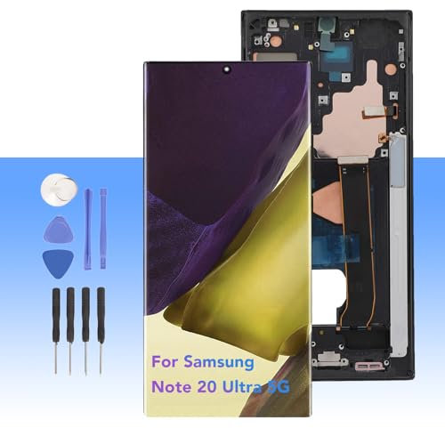 Écran OLED pour Note20 Ultra 5G, écran LCD Tactile de Remplacement pour Note 20 Ultra SM N986B, 6,9 Pouces, AMOLED 2X (Black)