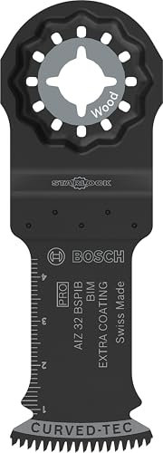 Bosch 1 foglio PRO Multi Material AIZ 32 BSPIB per utensili multifunzione (per legno duro, pannelli rivestiti in plastica, larghezza 32 mm, accessorio professionale)