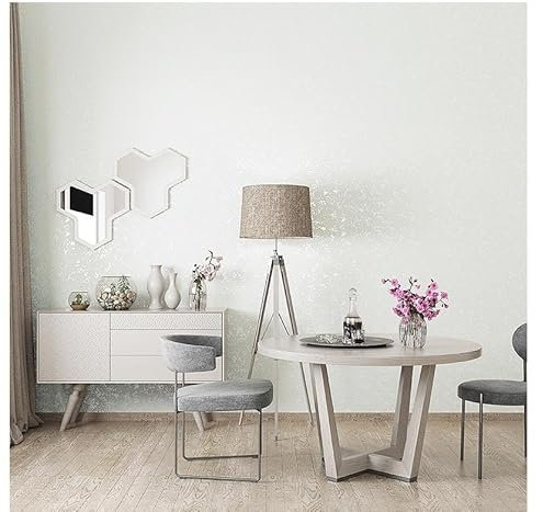 Papier Peint Intissé Blanc Papier Peint 3D pour La Maison Chambre Adulte Salon Décoration,Papier Peint Mural,Papier Peint Toilette 10,05 M X 0,53 M