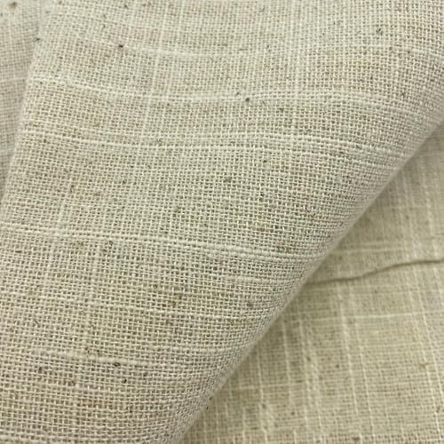 ZXFLOOR 1/2/3 Yards Bambus Joint Baumwollstoff Beige Leinen Baumwolle Unifarben Handarbeit Gepäck Kissen Heimtextilien Nähen Tischdecke