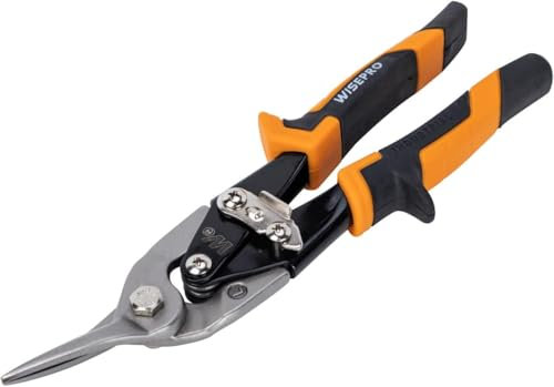 WISEPRO 10/ 12 Blechschere (Gerade/Links/Rechts), Metallschneider mit Verbundwirkung, Robuste Blechschere(10L)