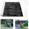 Gohytal Aquarium Poster, 120x40cm PVC Statisch Haftender Aquarium Hintergrund Schwarzer Fels Generisch Aquarium Rückwandfolie Selbstklebende Folie Vinyl Hintergrund für Aquarium Rückwand Terrarium