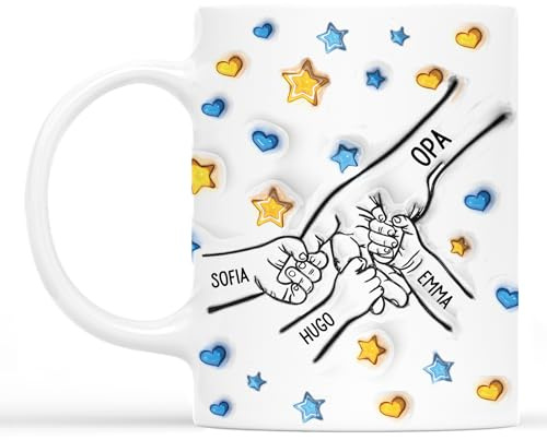 Geschenke Mall Tasse Personalisiert Opa Papa - Vatertag geschenk personalisiert, personalisierte geschenke papa, papa tassen, opa tasse (Modell #2)