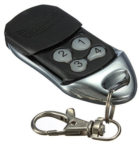 Homentry HE4331 - Trasmettitore radio compatibile 433,92 MHz Rolling Code, ricambio universale per porta garage