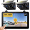 Magnetic Solar Wireless RV Backup Camera, 1080P 7 Touchscreen IPS Monitor & 2 Auto On Off Rear View Cameras, 1 Min DIY Installation, Back up Camera for Trailer Truck