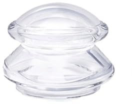 Ventouses de massage en silicone, outils de massage chinois pour soulager les douleurs articulaires, massage du corps pour le visage, le cou, le dos (S, transparent)
