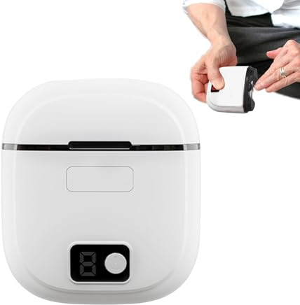 Cortauñas eléctrico, cortador de uñas eléctrico ajustable, cortaúñas de velocidades con luz LED para personas mayores y familiares