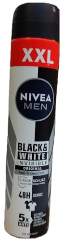 6er Pack - Nivea Men Antitranspirant Deospray – Invisible Black & White Original - 200ml
