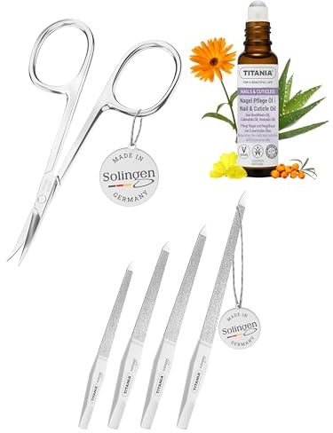 Nagelpflege Komplett-Set – Nagelfeilen, Nagelhautschere & Nagelöl Roller