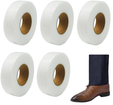 Gewebeband | 5 Rollen Flicken ohne Nähen | 50 m x 3 cm doppelseitiges Klebeband für Kleidung | für Tapisserie, Möbel, Teppiche, Markisen, Abdeckungen, Anzüge, Hosen, Jacken, Sofas