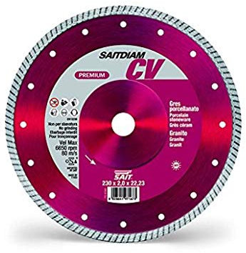 Sait Disco Diamantato 115 mm da taglio per smerigliatrice corona continua 97550