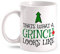 Fashionalarm Tasse Thats What A Grinch Looks Like beidseitig bedruckt mit lustigem Spruch | Geschenk Idee zu Weihnachten für Weihnachtsmuffel, Farbe:weiß