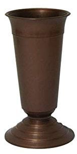 VASO CIMITERO STRETTO CON BASE n.2 cm 18,0 h 36