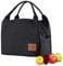 Kühltasche Klein Lunchtasche Herren Isoliertasche Leicht Lunch Bag zur Arbeit Schule Faltbar Meal Prep Tasche Wasserdicht Frühstückstasche Lunchbox Tasche Reißverschluss 8,5L Schwarz