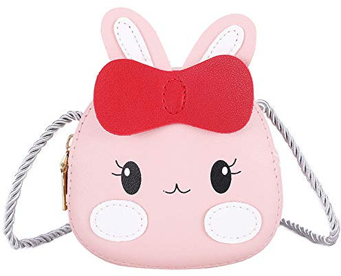 Kleine süße Mädchen Geldbörse Hasenohren Schultertasche Messenger Bag Pink Kaninchen Tasche Mädchen Geschenke