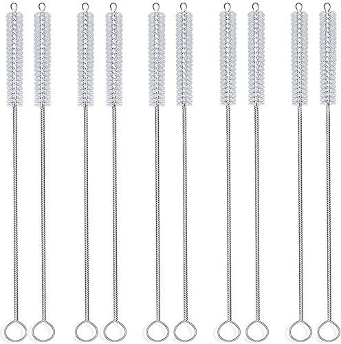 Brush Cleaner for Straw 8 inch Nylon Pipe Cleaners Bottle brushs Cleaning Set of 10