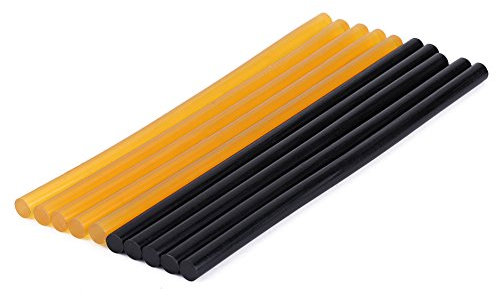 Hot Melt Klebestift, 10 Stück Hot Melt Klebestifte Lacklose Dellenreparaturwerkzeuge Karosserie Hagelentfernungsset Gummi Gelb Schwarz für hei?kleber sticks gelb,hei?klebesticks auto,pdr kleber