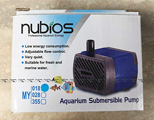 New Little Birds Pompa ad Immersione per Acquario/Fontane Nubios (My 018 - Pompa Flusso 180 l/h)