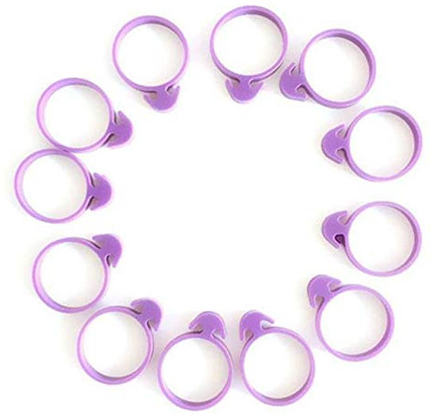 Lankater 12Pcs Rubber Icing Bag Ties Piping Clips Ties for Cake Fondant Cream