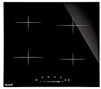 Plaque Induction 4 Feux Encastrable avec Slide Control BELDEKO - 7500W avec 4 Boosters - 14 Niveaux de Puissance - Fiable et Robuste - Minuteur, Touches Tactiles, Anti-Débordement