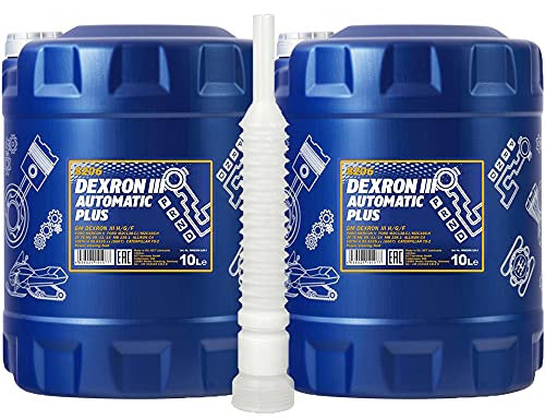 2 x 10 Liter, MANNOL 8206 Dexron III Automatic Plus ATF Getriebeöl (3,10€/Liter)