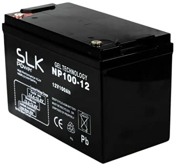 SLK Power Mobility Scooter AGM Battery 1 x 12v 100ah Quality and Performance, Reliable and Long Lasting Replacement Batteries for Electric Scooters and Wheelchairs