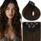 Vivien Clip Extensions Echthaar 45cm Balayage Braun Extensions Echthaar Clip in Ombre Haarverlängerungen Braun Balayage 120g 7 Stücke #2/8/2