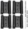 3 Double Action Spring Hinges, Self Closing Door Hinges for Saloon Cafe Pub Swinging Doors, 201 Stainless Steel, Including Pins and Screws, 4-Pack