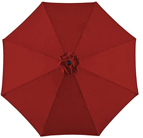 YYUYFGJ Replacement Garden Parasol Cover 8 Arms 3m For 3 Metre Diameter Octagonal Parasol And Over Hanging Patio Umbrella Frame(Color:Red)