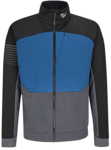 Ziener Herren Nogah Softshell Funktions Jacke winddicht elastisch PFC frei, persian blue.ombre, 54 EU