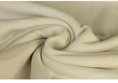 Alpenfleece SUSAN Kuschelfleece-0,5 m Schritte-Meterware-Winterfleece-Decken, Mäntel, Patchworkstoff-Breite ca.155 cm-360g/qm-35 Farben (Weiß-001-SUSAN)