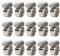 15 abrazaderas de manguera ajustables de acero inoxidable 8 – 16 mm, juego de abrazaderas de manguera para tuberías domésticas, tuberías de agua, lavadora, vehículo…