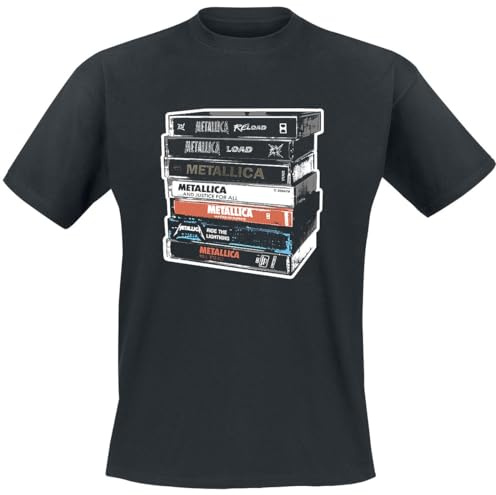 Metallica Cassette Männer T-Shirt schwarz Band-Merch, Bands