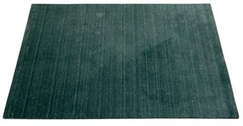Petrol Hell Blau Grau Gabbeh Teppich Wolle Viskose Orientteppich Handgewebt Loom (Maße: 170X240 cm)