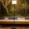GGII Solar Stehlampe Außen Höhenverstellbar Stehleuchte, Solar Stehlampe Outdoor Stehlampe Led Kabellose, LED Stehleuchten mit Lichtsensor, Wasserdicht Solar Lampe Outdoor für Terrassen Garten