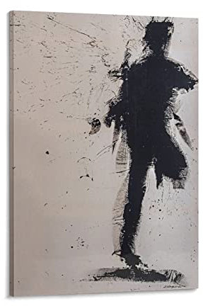 Richard Hambleton Is A Canadian Artist《Standing Shadow – Run》Art Graffiti Poster Leinwand Poster Wandkunst Bild Drucke Hängende Fotodekoration Home Poster Kunstwerke 40 x 60 cm